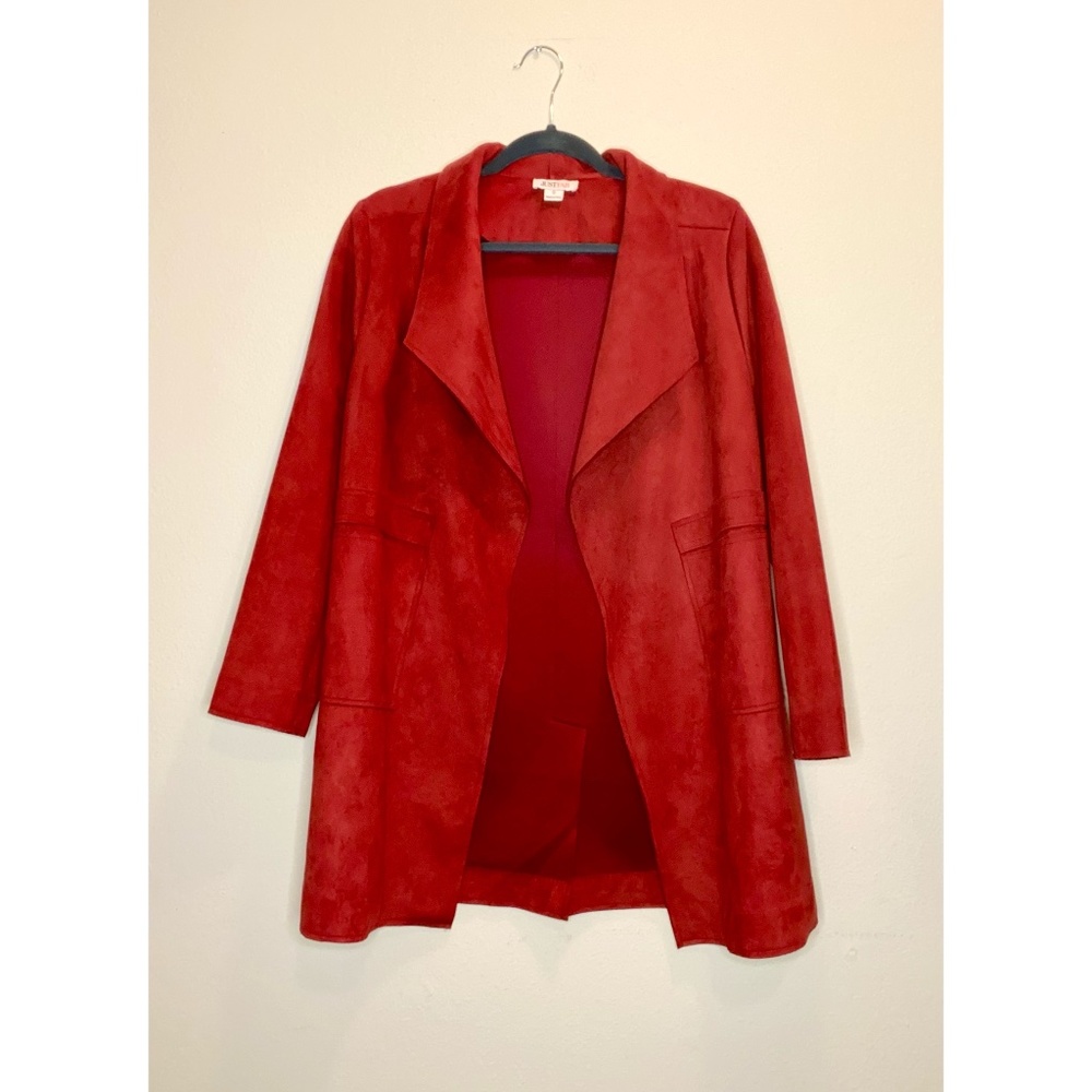 NWOT Faux Suede Modern Jacket